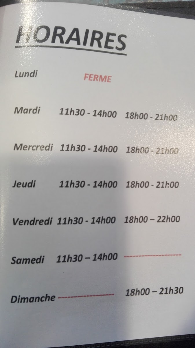 Menu La Petite Fourchette-4